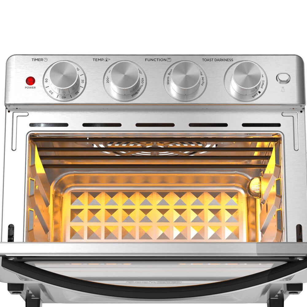 HOMLUX 26 Qt Air Fryer Toaster Oven in Silver, , large