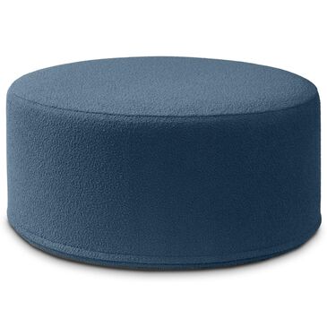 Jaxx Candler Boucle Fabric Ottoman in Navy, , large