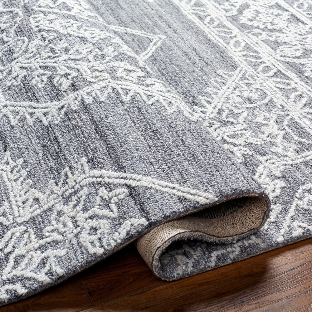 Surya Piazza PZZ-2301 2&#39; x 3&#39; White, Gray Area Rug, , large