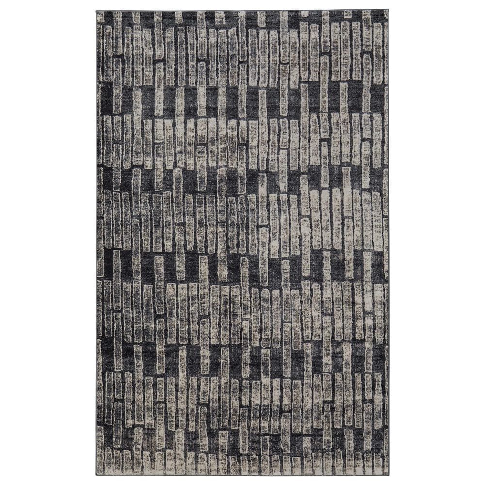 Feizy Kano 2"2" x 3" Charcoal Area Rug, , large