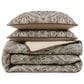 Royal Court Maren 3-Piece Full/Queen Comforter Set in Gold, Beige and Chocolate, , large