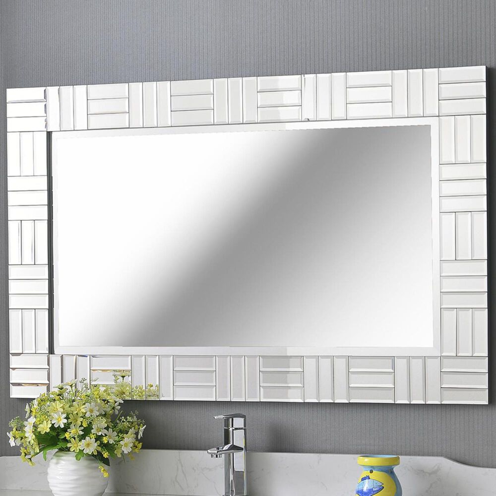 Kenroy Sparkle Wall Mirror in Glass, , large