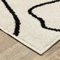 ROW by Oriental Weavers Quinn QUI12 Beige and Black 2" x 7" Runner, , large