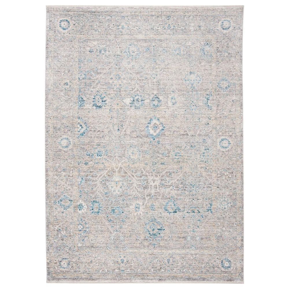 Safavieh Dream DRM408H 4" x 6" Grey and Blue Area Rug, , large