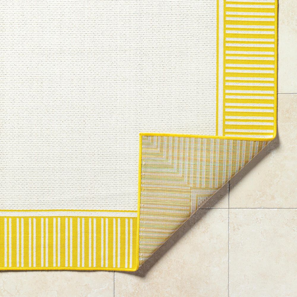 Surya Alfresco 2&#39;5&quot; x 11&#39;10&quot; Pearl, Saffron, Beige and Tan Indoor/Outdoor Runner, , large
