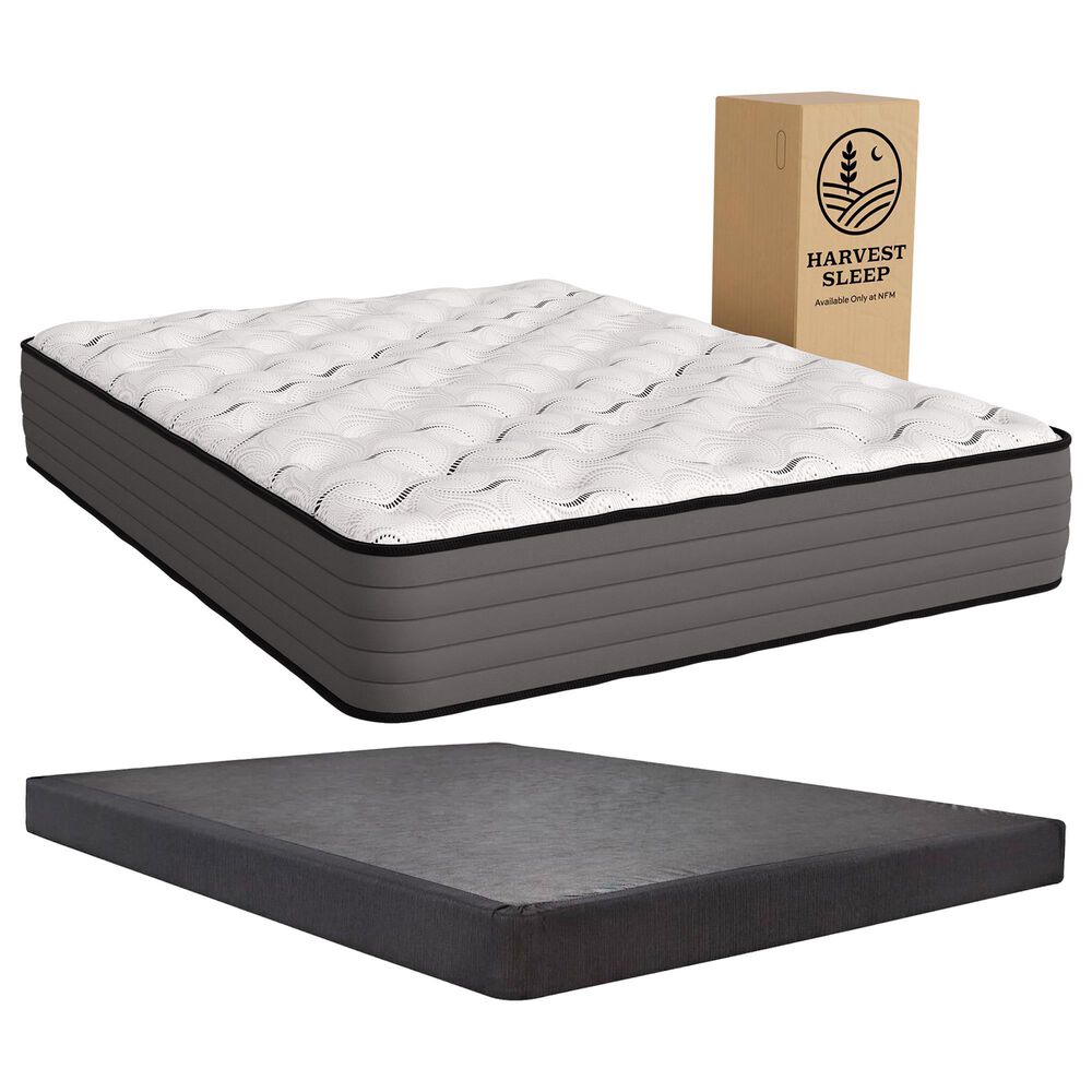 Harvest Sleep Daisy Medium Twin Mattress with Low Profile Box Spring, , large