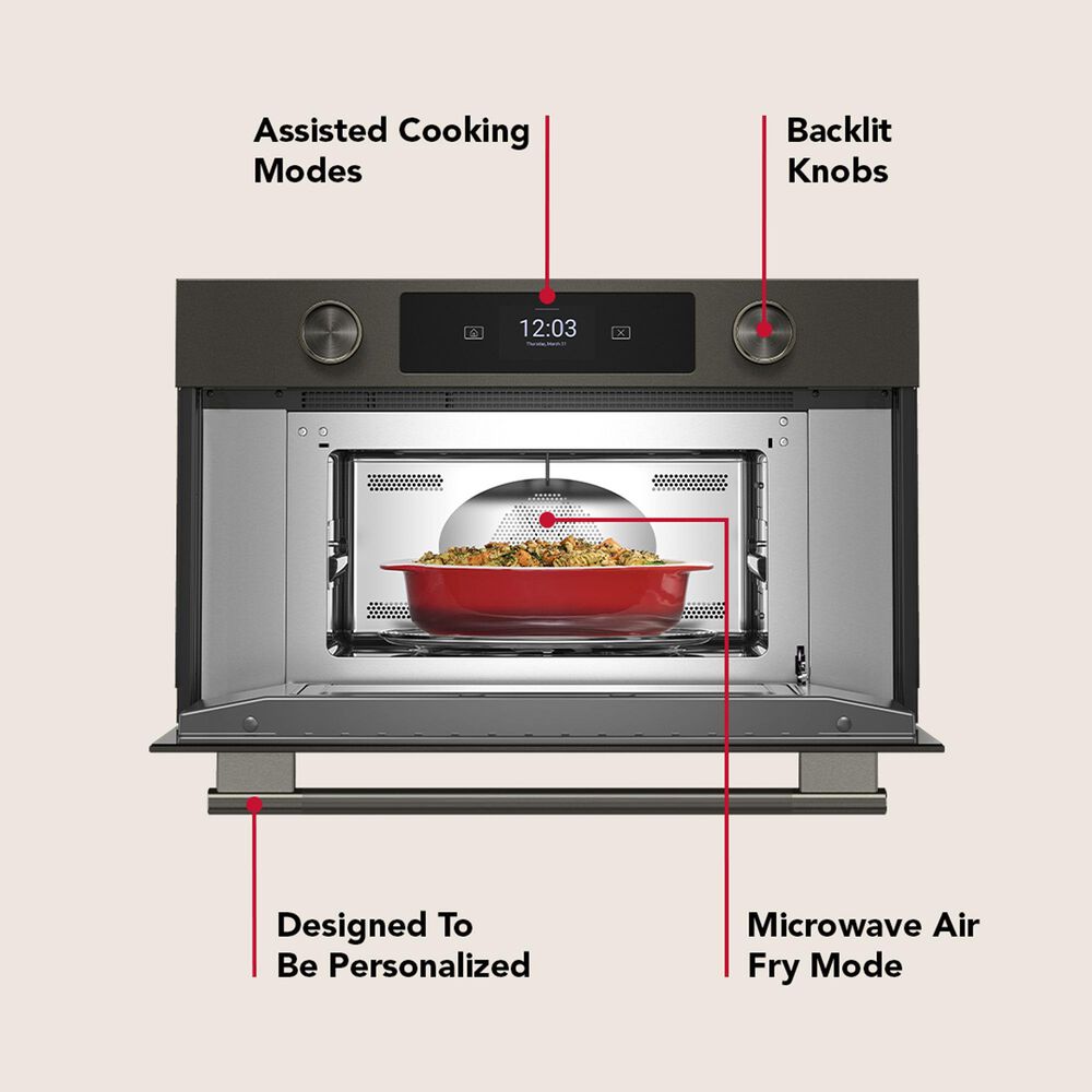KitchenAid 2-Piece Kitchen Package with Black Ore 30" Smart Combination Wall Oven and Stainless Steel 30" Gas Cooktop, , large