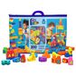 Mattel Even Bigger Blocks Building Set with Storage Bag for Toddler in Multicolor, , large