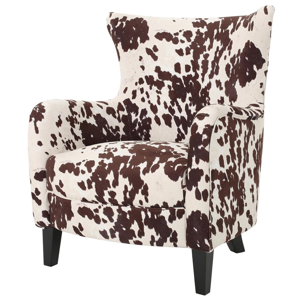 Noble House Arabella Club Chair in Milk Cow, , large