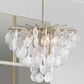 Uttermost Goccia 6-Light Chandelier in Antique Bright Silver, , large