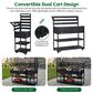 HOMLUX 62.3"" Outdoor Kitchen Island in Black, , large