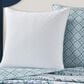 J. Queen New York Afton 26" Square Euro Pillow Sham in Blue and White, , large