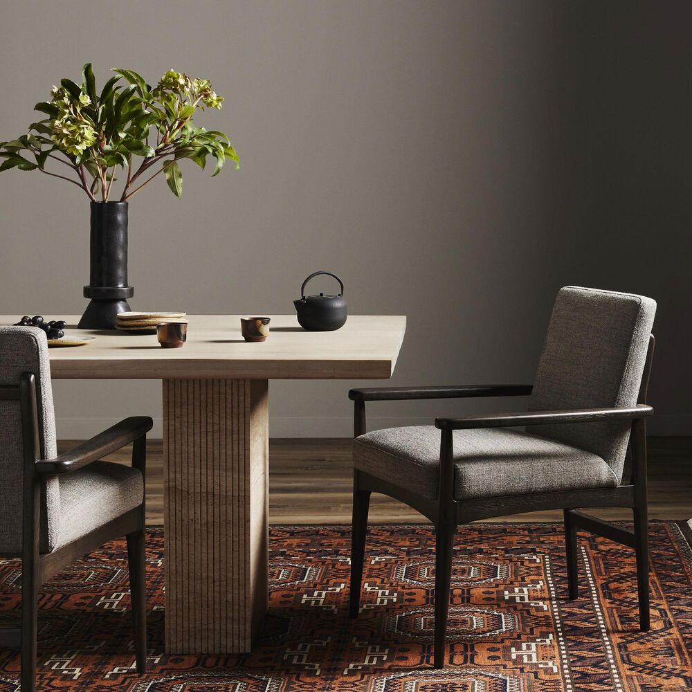 Four Hands Albiba Arm Chair in Burnt Oak, , large
