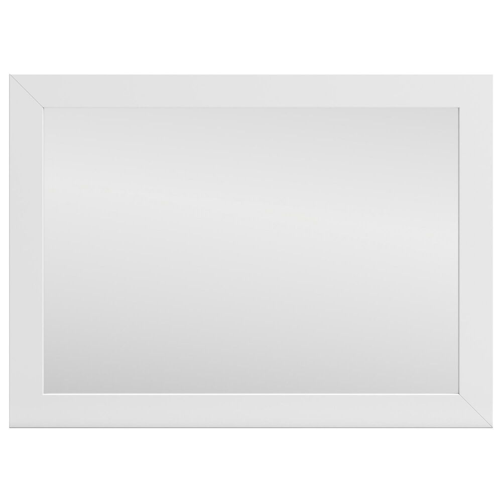 Ashley Charbitt Rectangular Mirror in Matte White, , large