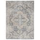 Nourison Astra Machine Washable 7"10" x 10" Grey and Blue Area Rug, , large