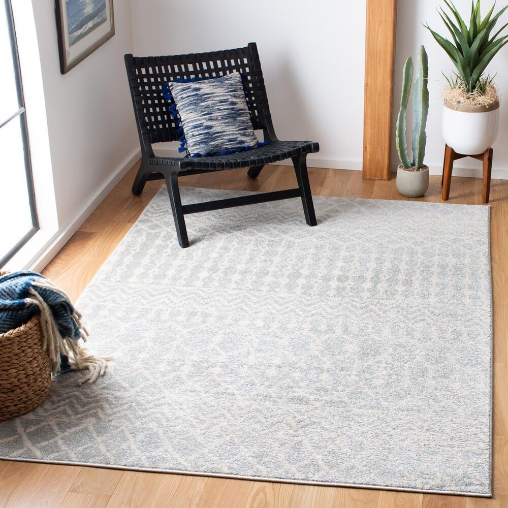 Safavieh Tulum TUL270  4&#39; x 6&#39; Grey and Ivory Area Rug, , large