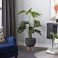 Maple and Jade 48" Indoor/Outdoor Artificial Monstera with Black Plastic Pot in Green, , large