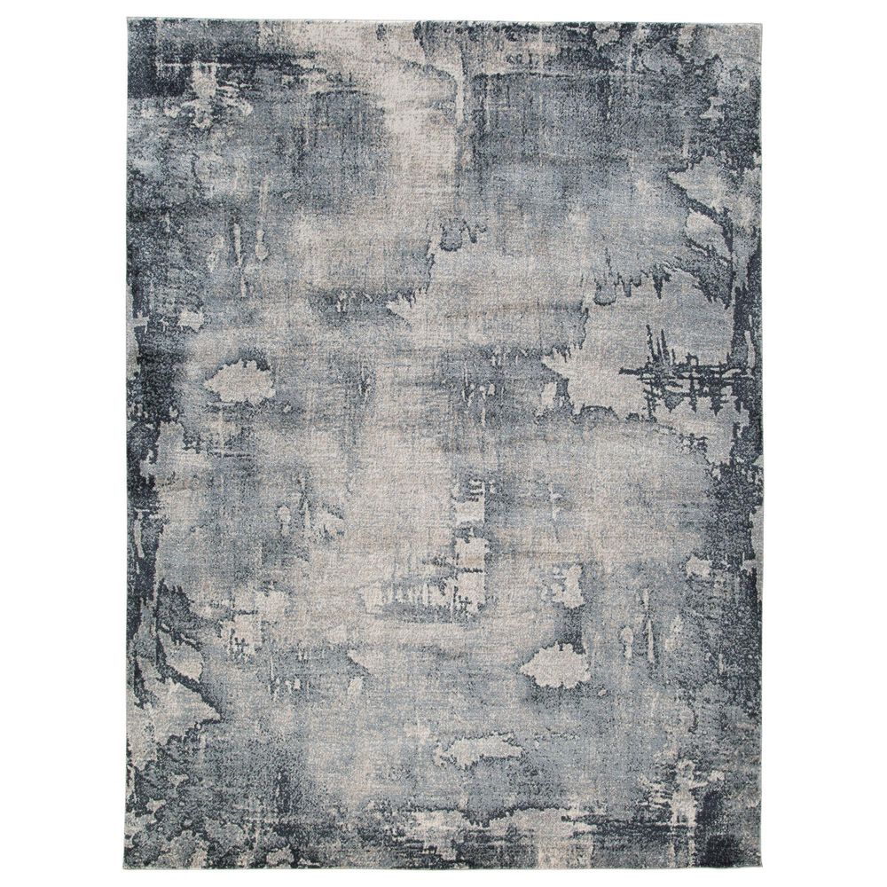 Ashley Langrich 5"3" x 7"3" Blue, Gray and Cream Area Rug, , large