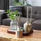 Maple and Jade 2-Piece Decorative Vase Set with Handles in Satin Silver, , large