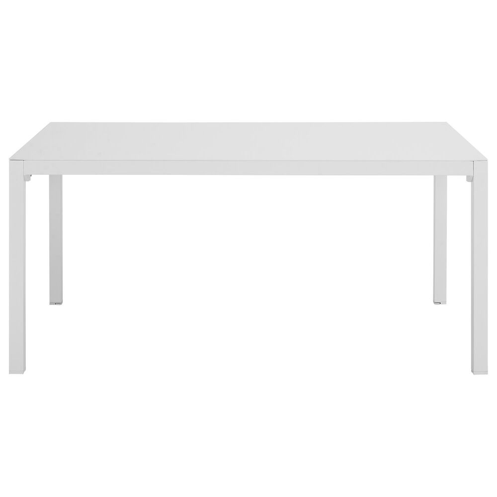 Linon Home Decor Holland 64" Outdoor Dining Table in White, , large