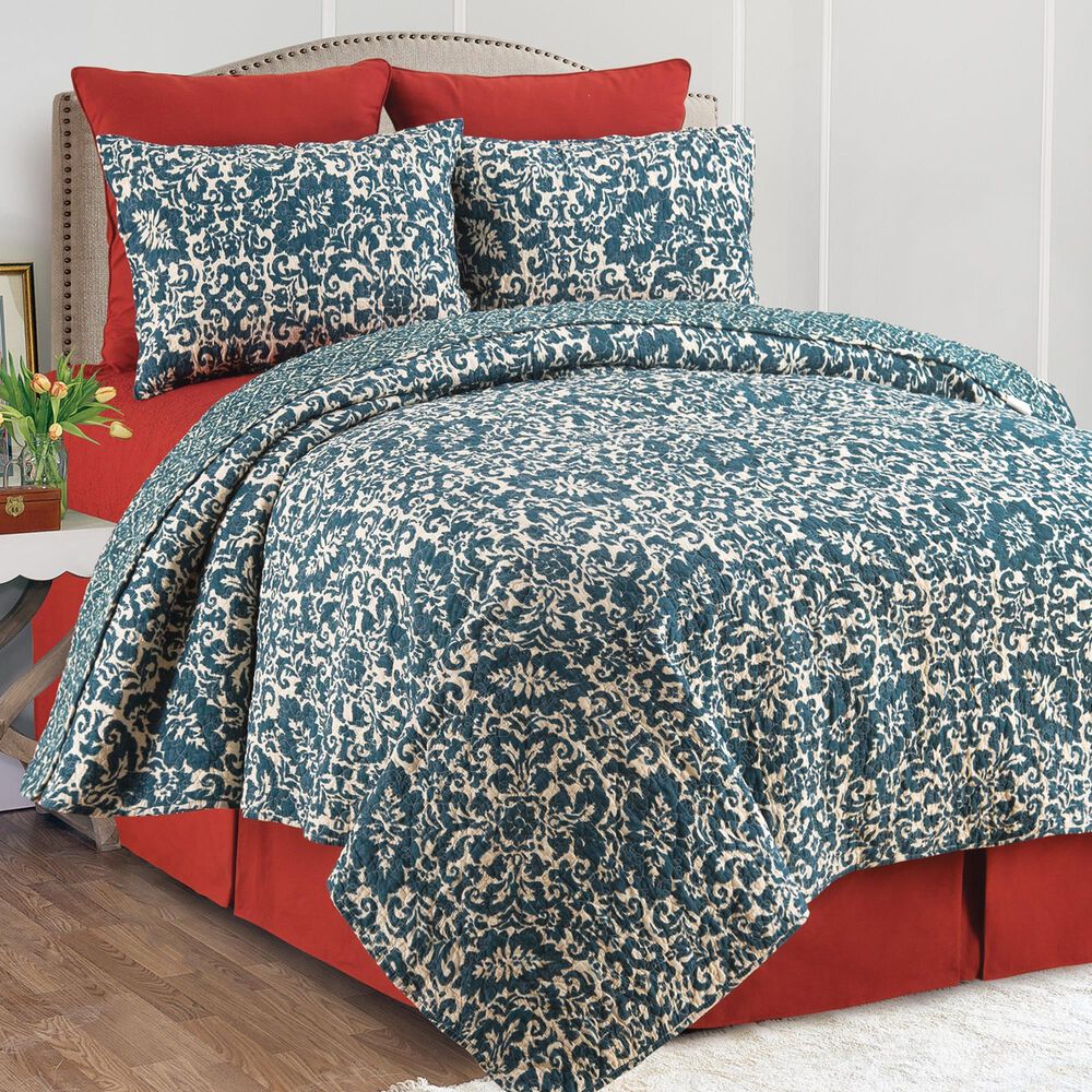 C and F Home Madison 3-Piece King Quilt Set in Adriatic, , large