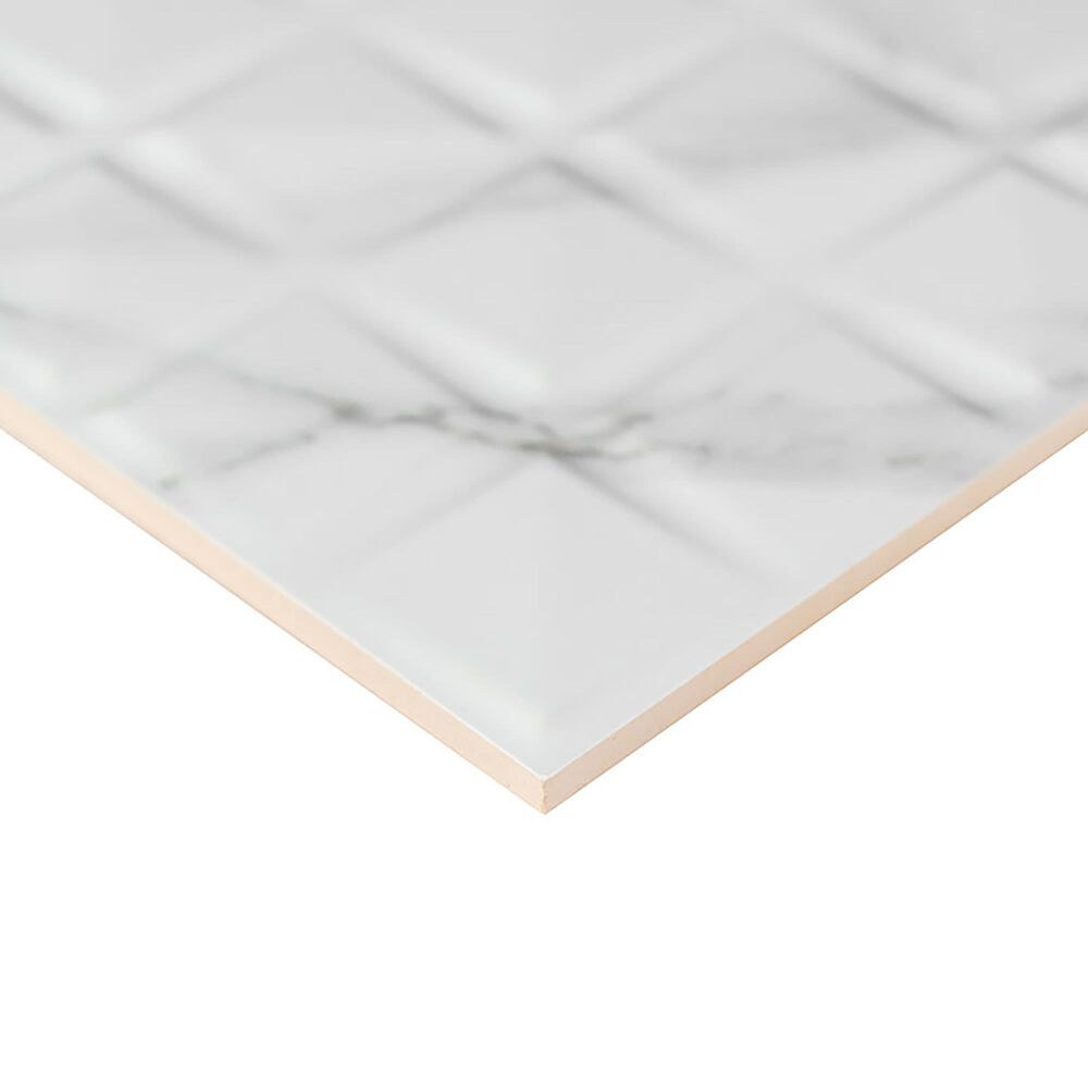 MS International Dymo Statuary Chex White 12&quot; x 24&quot; Ceramic Tile, , large