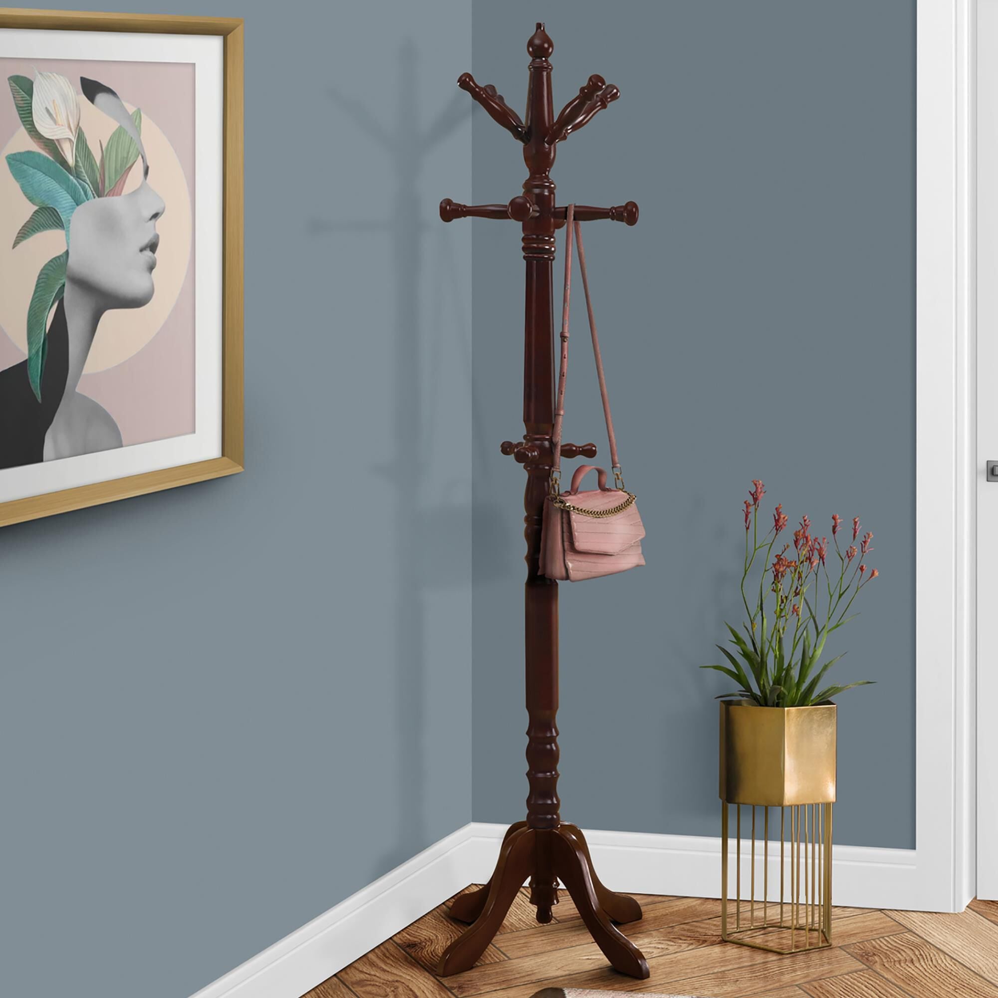 Monarch metal coat rack clearance