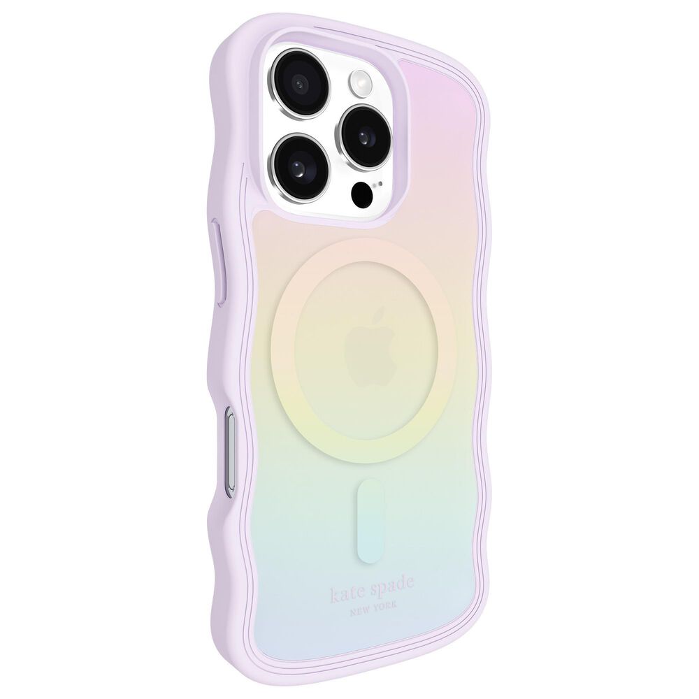 Kate Spade Wavy MagSafe Case for Apple iPhone 16 Pro in Opal Iridescent, , large