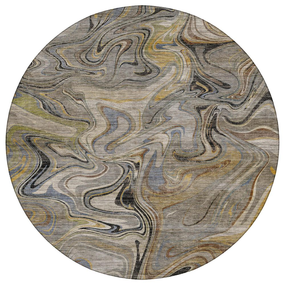 Dalyn Rug Company Nexus NX6 Gray 8" Round Area Rug, , large