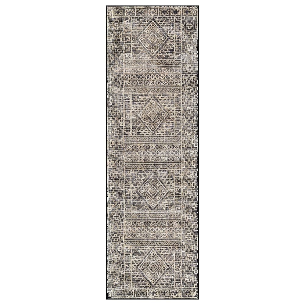 Surya Oakland 2"6" x 8" Black, Gray and Taupe Runner, , large