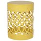 Hearth and Haven Outdoor End Table with Overlapping Circle Design in Yellow (Set of 2), , large