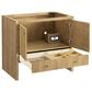 James Martin Vanities Hudson 36" Single Bathroom Vanity in Light Natural Oak with 3 cm Charcoal Soapstone Quartz Top and Rectangular Sink, , large