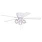 Vaxcel Brayton 52" LED Ceiling Fan in White, , large
