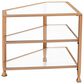 Southern Enterprises Jaymes Corner TV Stand in Soft Gold, , large
