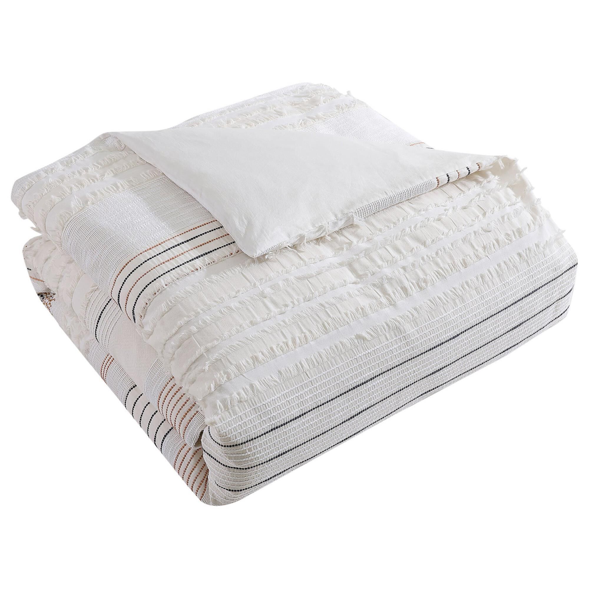 Hallmart Collectibles Arden 5-Piece Queen Comforter Set in Cream
