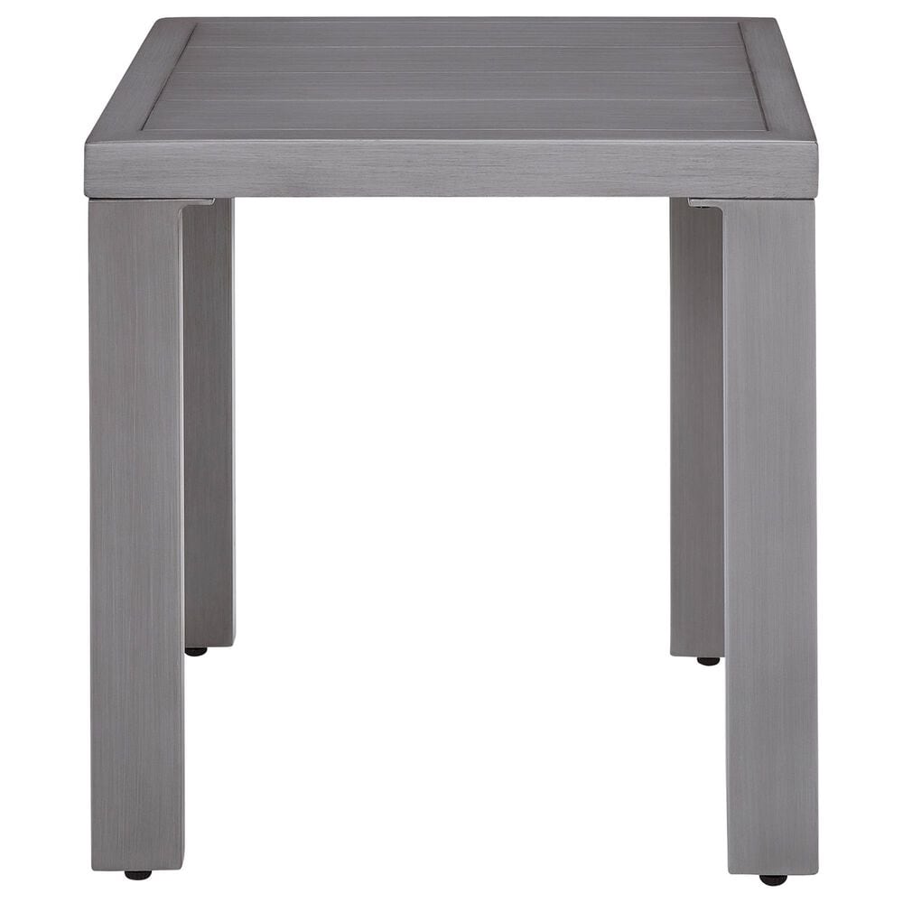 Ashley Half Moon Beach Square End Table in Gray, , large