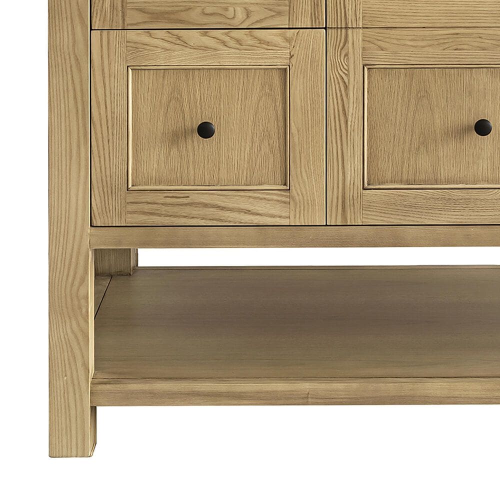 James Martin Vanities Breckenridge 48&quot; Single Bathroom Vanity in Light Natural Oak with 3 cm Arctic Fall Solid Surface Top and Rectangular Sink, , large