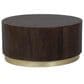 37B Form Coffee Table in Coffee and Brass, , large