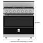 Hestan KRD Series 5.8 Cu. Ft. Slide-In Dual Fuel Liquid Propane Range in Stealth, , large
