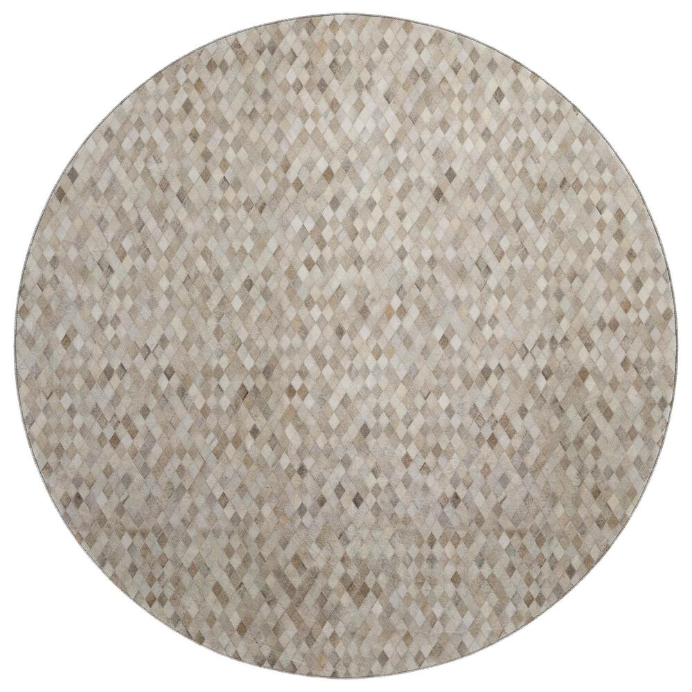 Dalyn Rug Company Bozeman BM6 Gray 8" Round Area Rug, , large