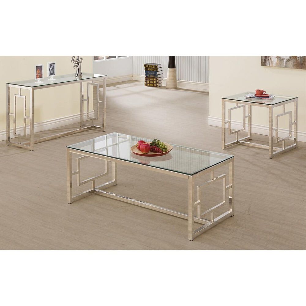 Pacific Landing End Table in Satin Plated, , large