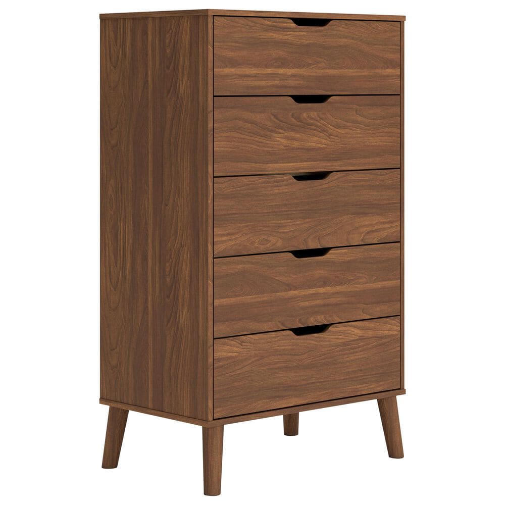 Ashley Fordmont 5-Drawer Chest in Auburn, , large