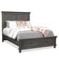 Riva Ridge Oxford Queen Storage Bed in Peppercorn, , large