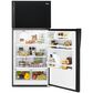 Whirlpool 28" Wide 14 Cu. Ft. Top Freezer Refrigerator in Black, , large