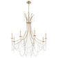 Quorum Malin 8-Light Chandelier in Antique Silver, , large