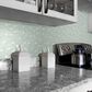 Shaw Molten Hexagon Platinum 11.49" x 11.02" Glass Mosaic Sheet, , large