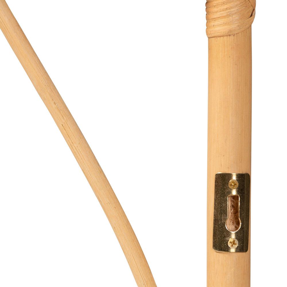 Baxton Studio Halia Queen Wall Mount Headboard in Natural Brown, , large