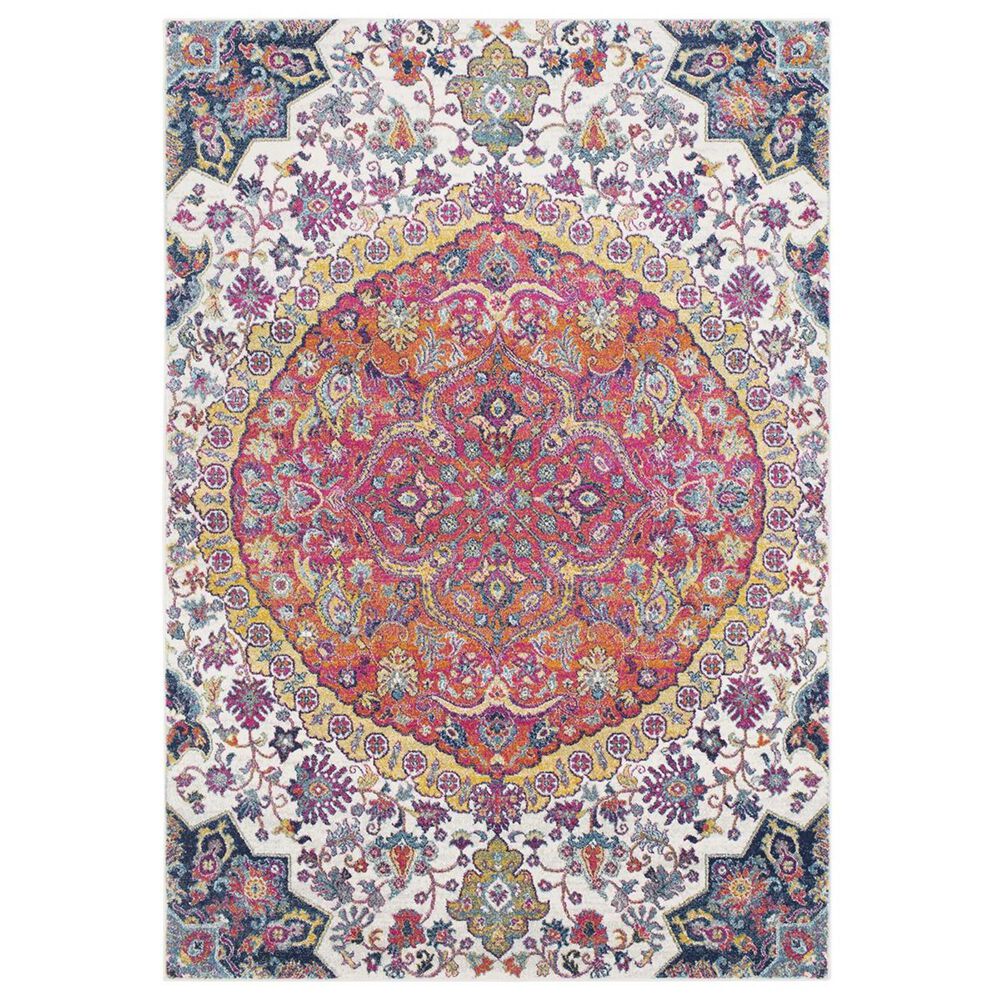 Surya Harput HAP-1045 5"3" x 7"3" Garnet and Orange Area Rug, , large