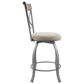 Linon Home Decor Hamilton Swivel Counter Stool in Pewter and Grey Wash, , large