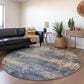 Dalyn Rug Company Nouveau NV25 8" Round Denim Indoor/Outdoor Area Rug, , large